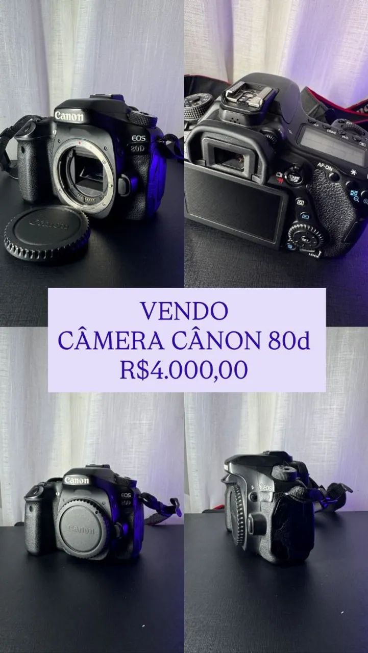 Câmera Cânon 80 D