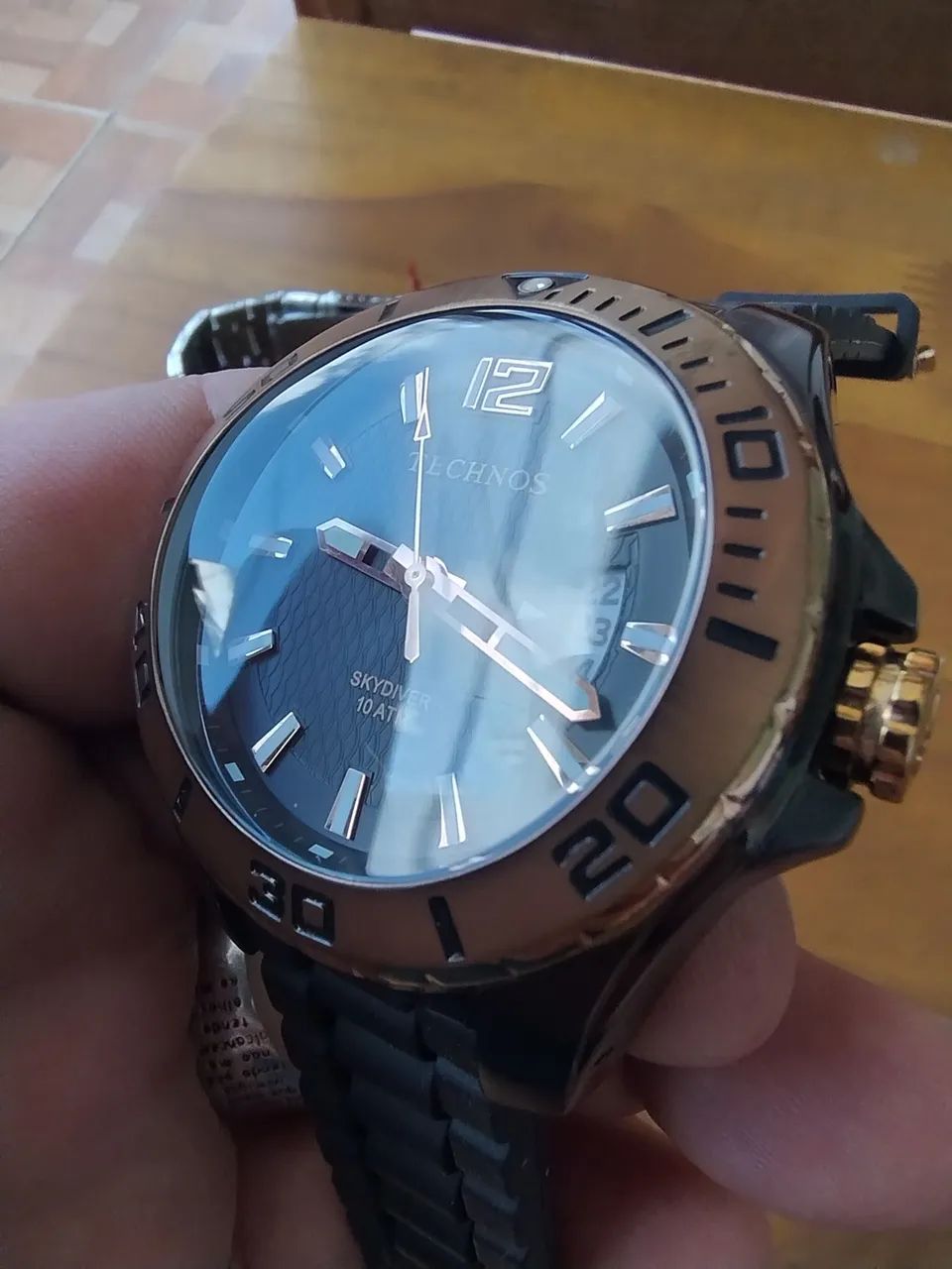 Technos Skydiver vidro e caixa curva  - Foto 5