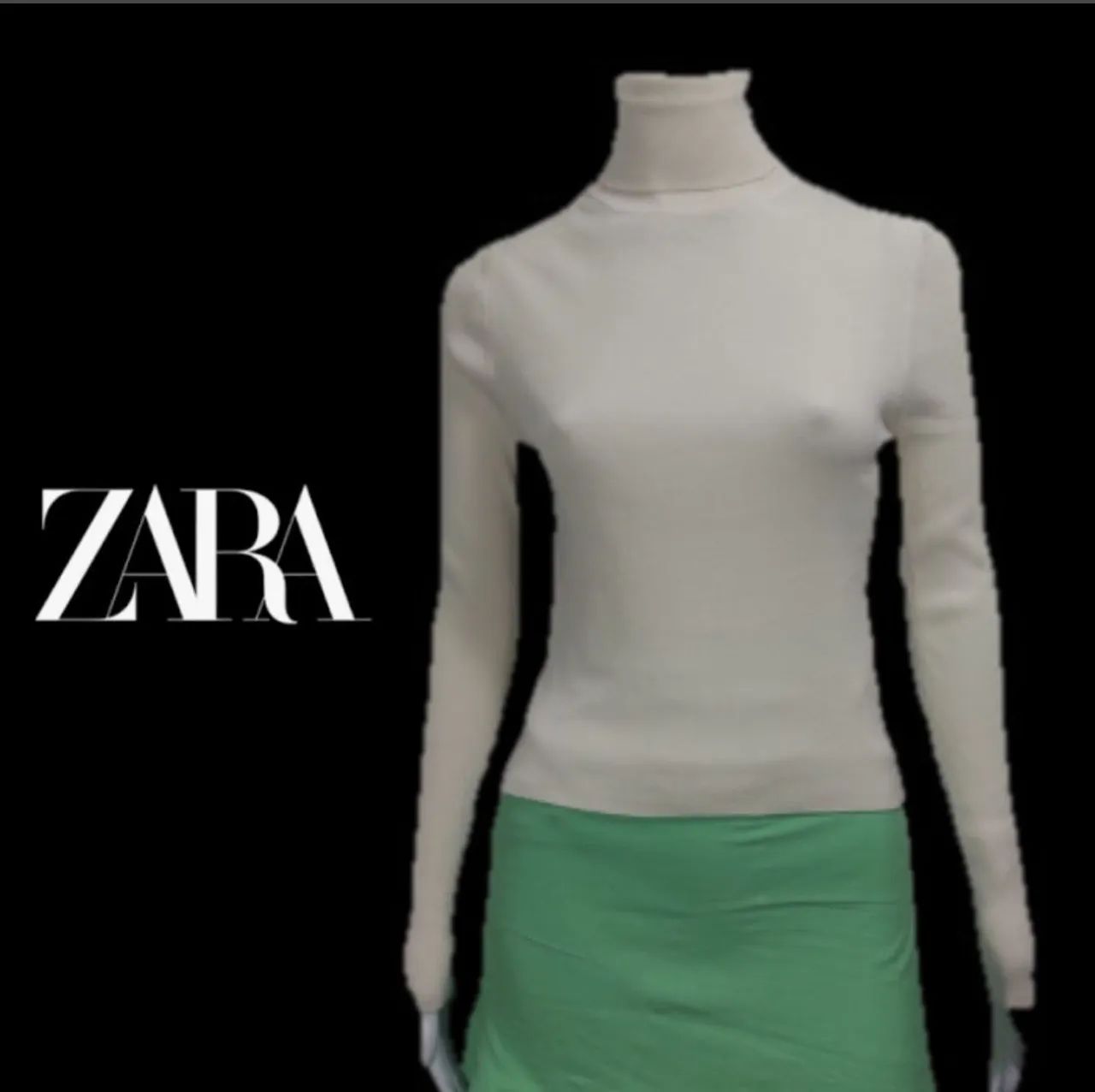 ZARA blusa bege nova 