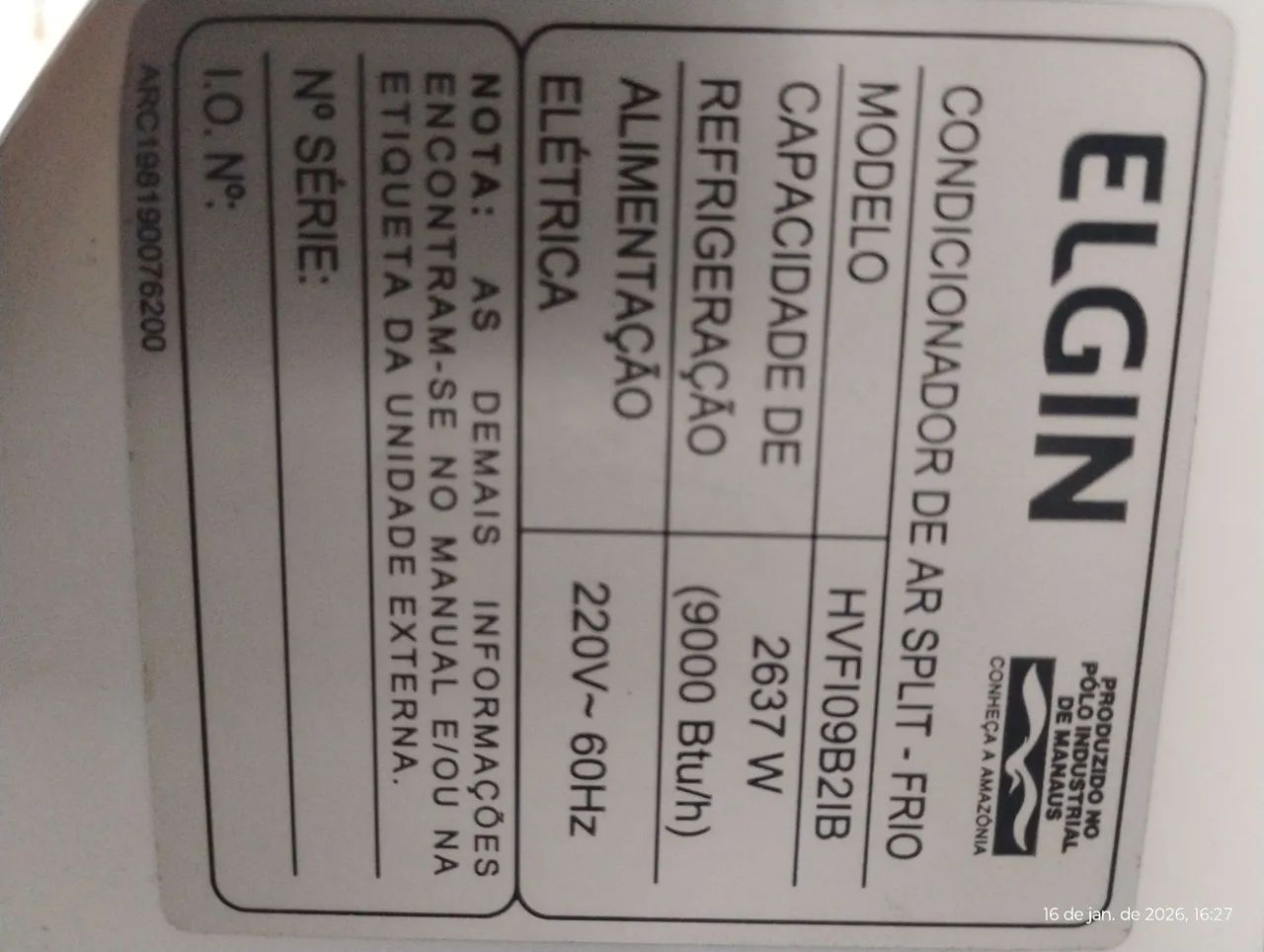 AR CONDICIONADO COMPLETO 9000BTU SPLIT 220V ECOPOWER - Foto 4