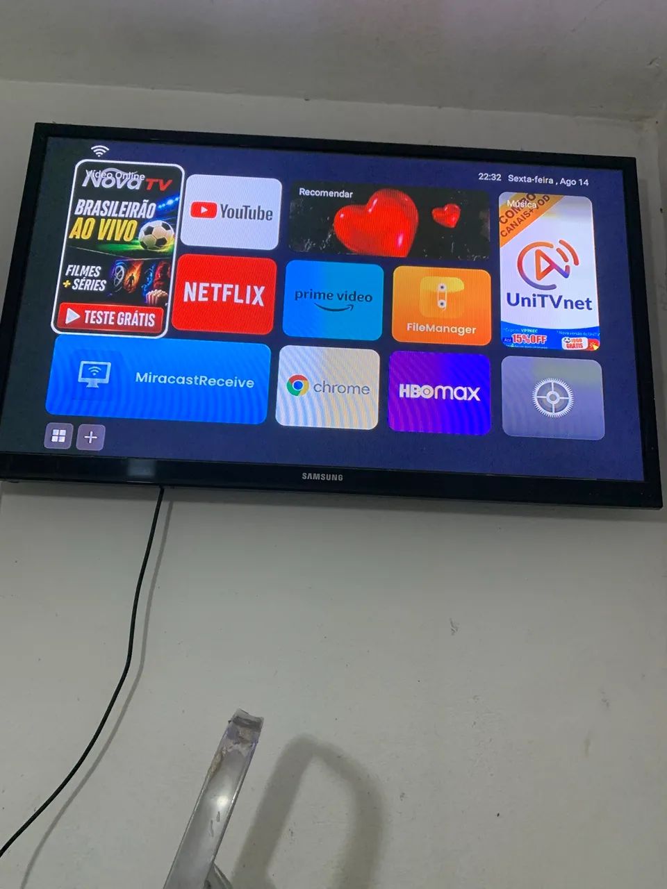 Vendo tv de 50 polegadas usada em bom estado funcionando normalmente com aparelho ibox  - Foto 2