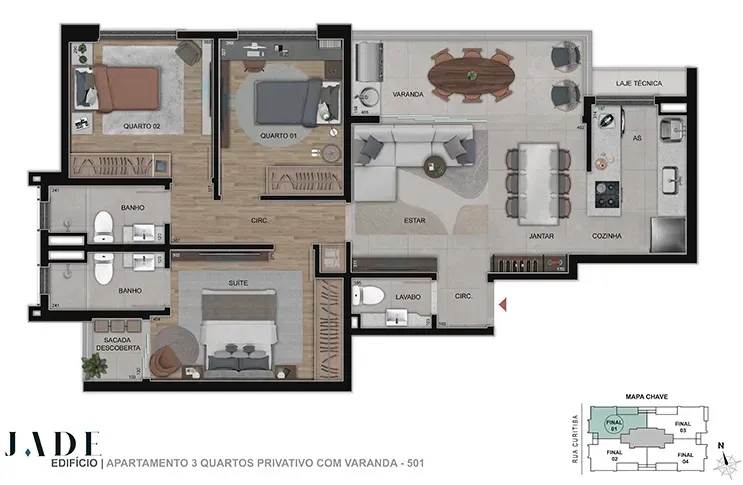 PLANTA 76m²