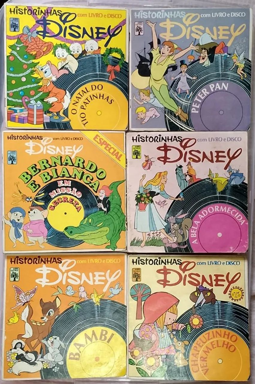 Historinhas Disney com Livro e Disco - Lote 3 