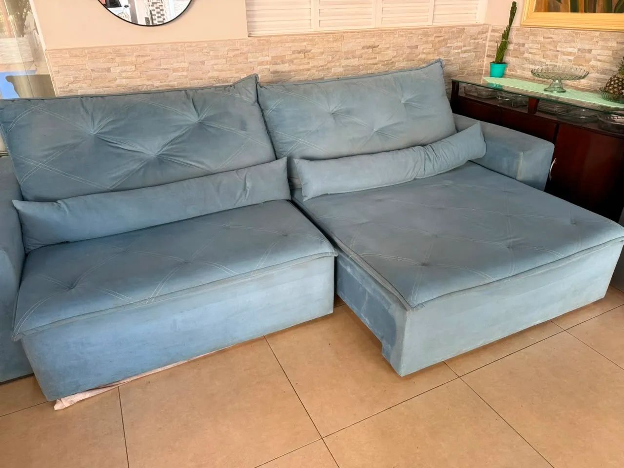 Sofá Retrátil e Reclinável - 2,70mts  - Foto 4