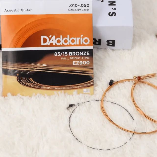Cordas D'Addario 010 + 011 Violão Aço 85/15 Bronze Original - Foto 3