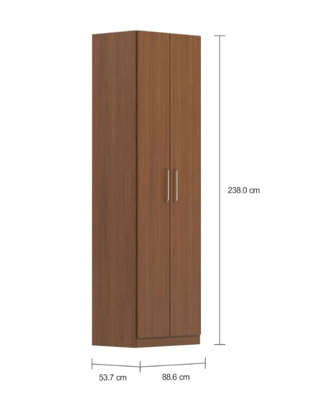 Guarda Roupa 2 portas 3 gavetas Maximus - Foto 4