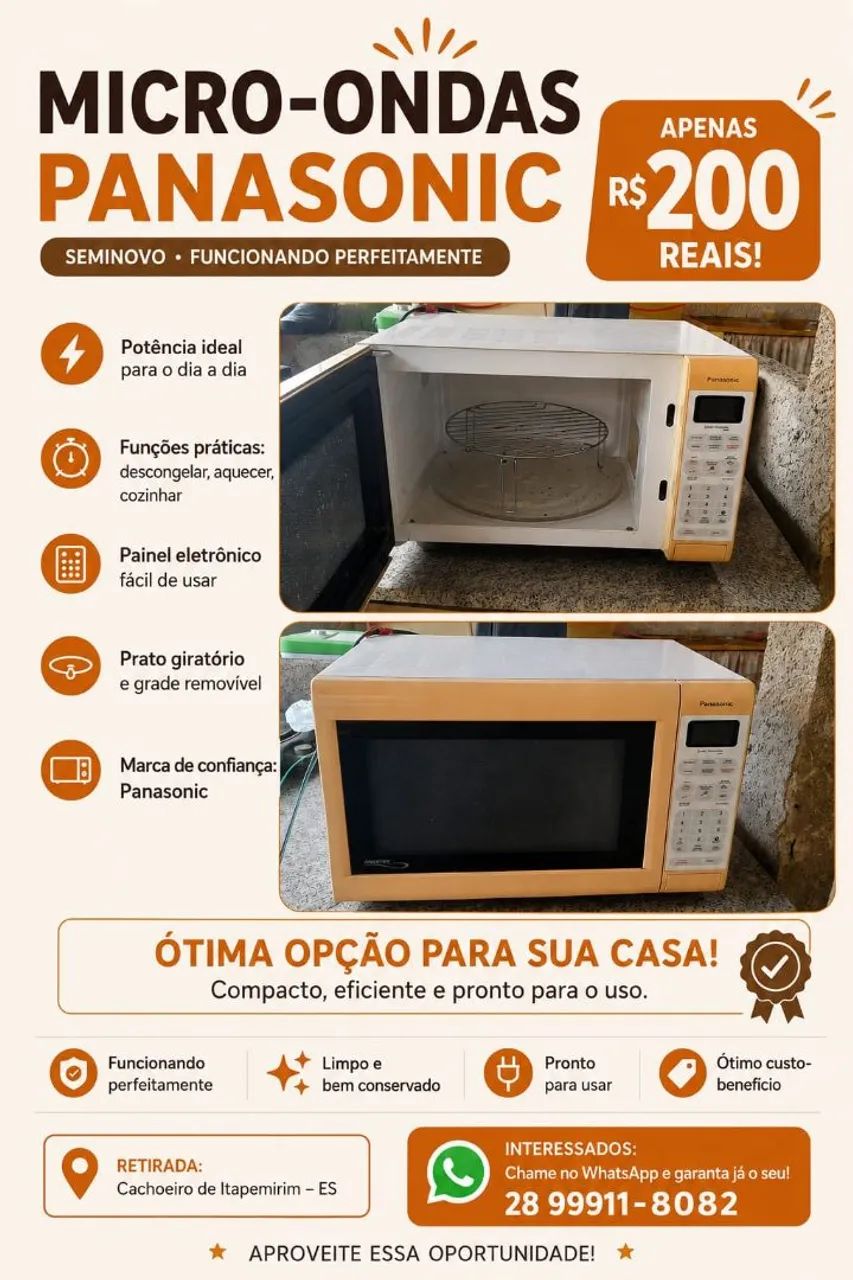 Vende-se microondas 