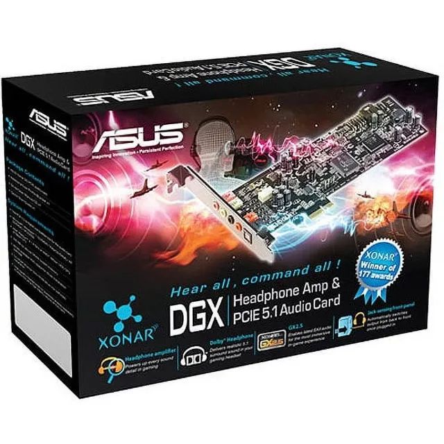 Placa De Som Interna Asus Xonar Dgx 5.1 Pcie (Usado)