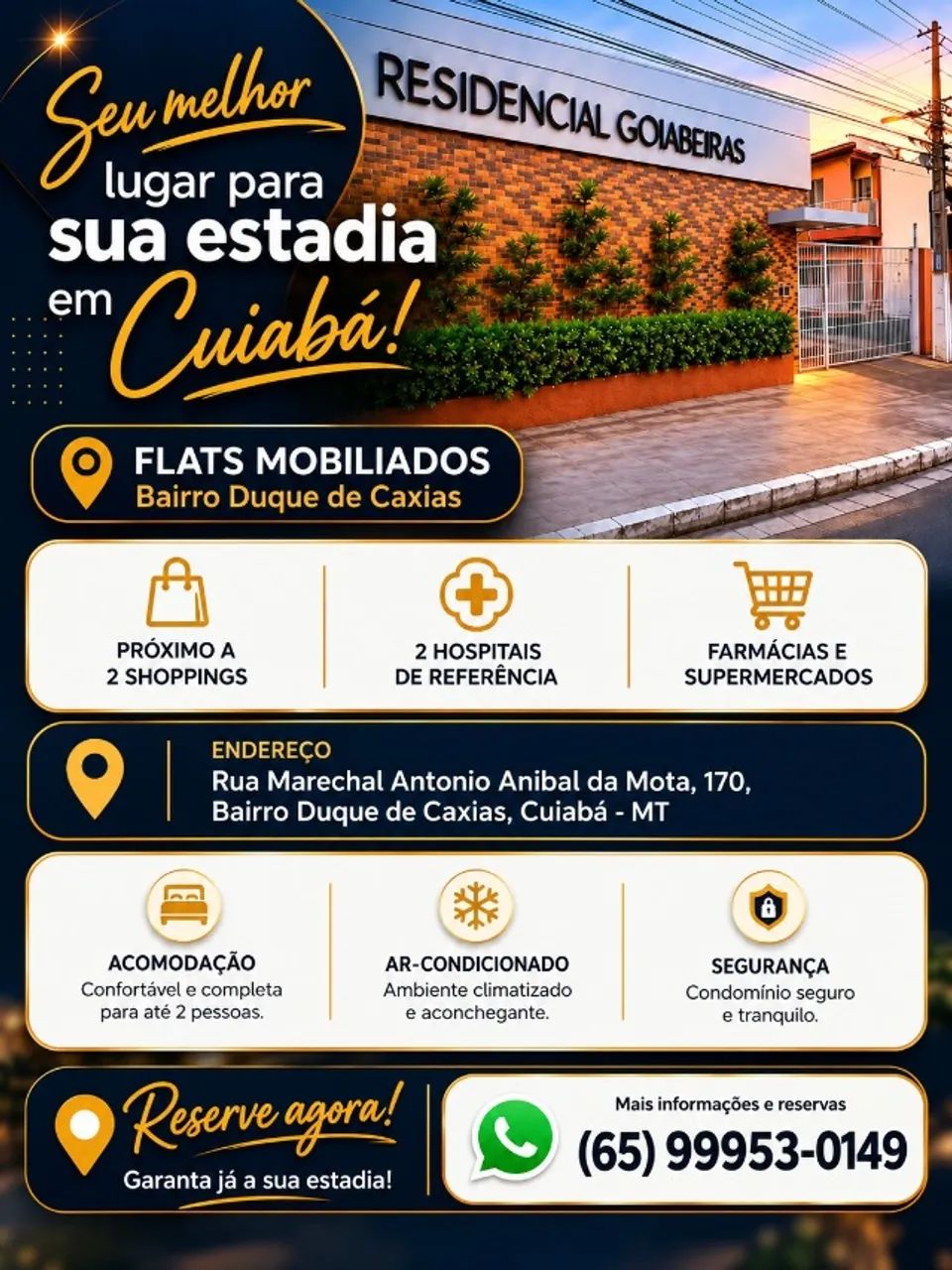 ALUGUEL POR TEMPORADA EM CUIABÁ