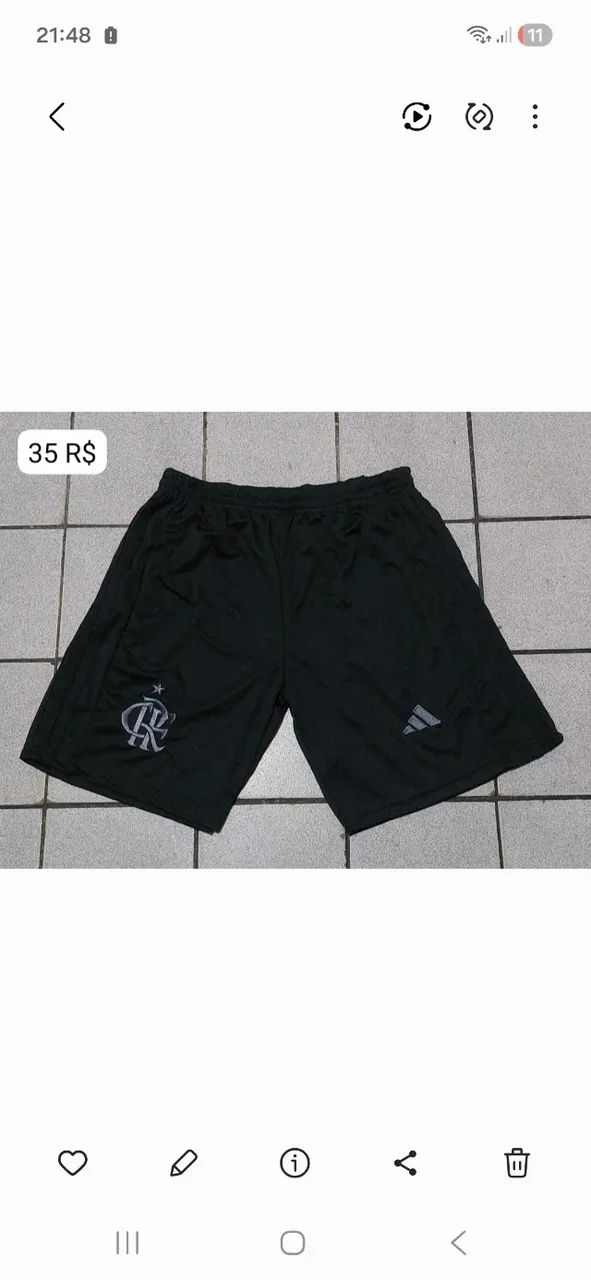 Shorts do Flamengo 