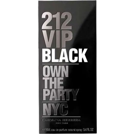 Perfume Carolina Herrera 212 Vip Black Eau de Parfum Masculino 100ML - Foto 3