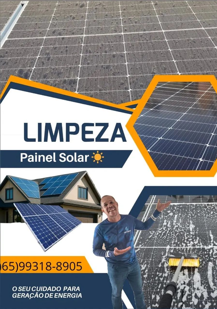 R$ 13 Limpeza de painel solar 