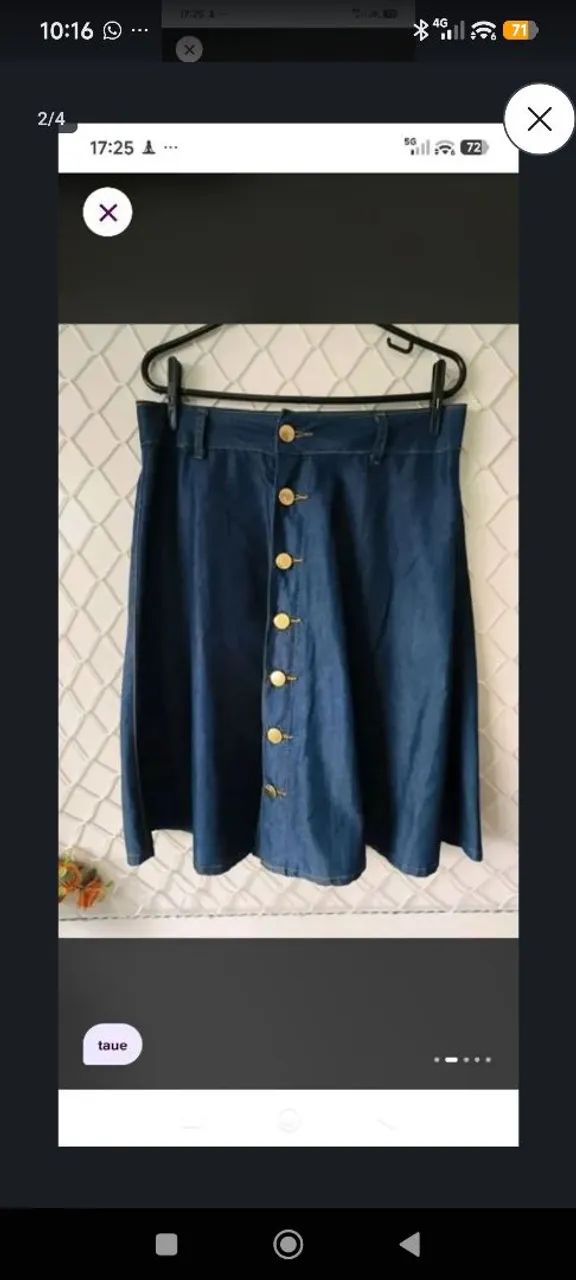 Saia jeans godê  - Foto 3