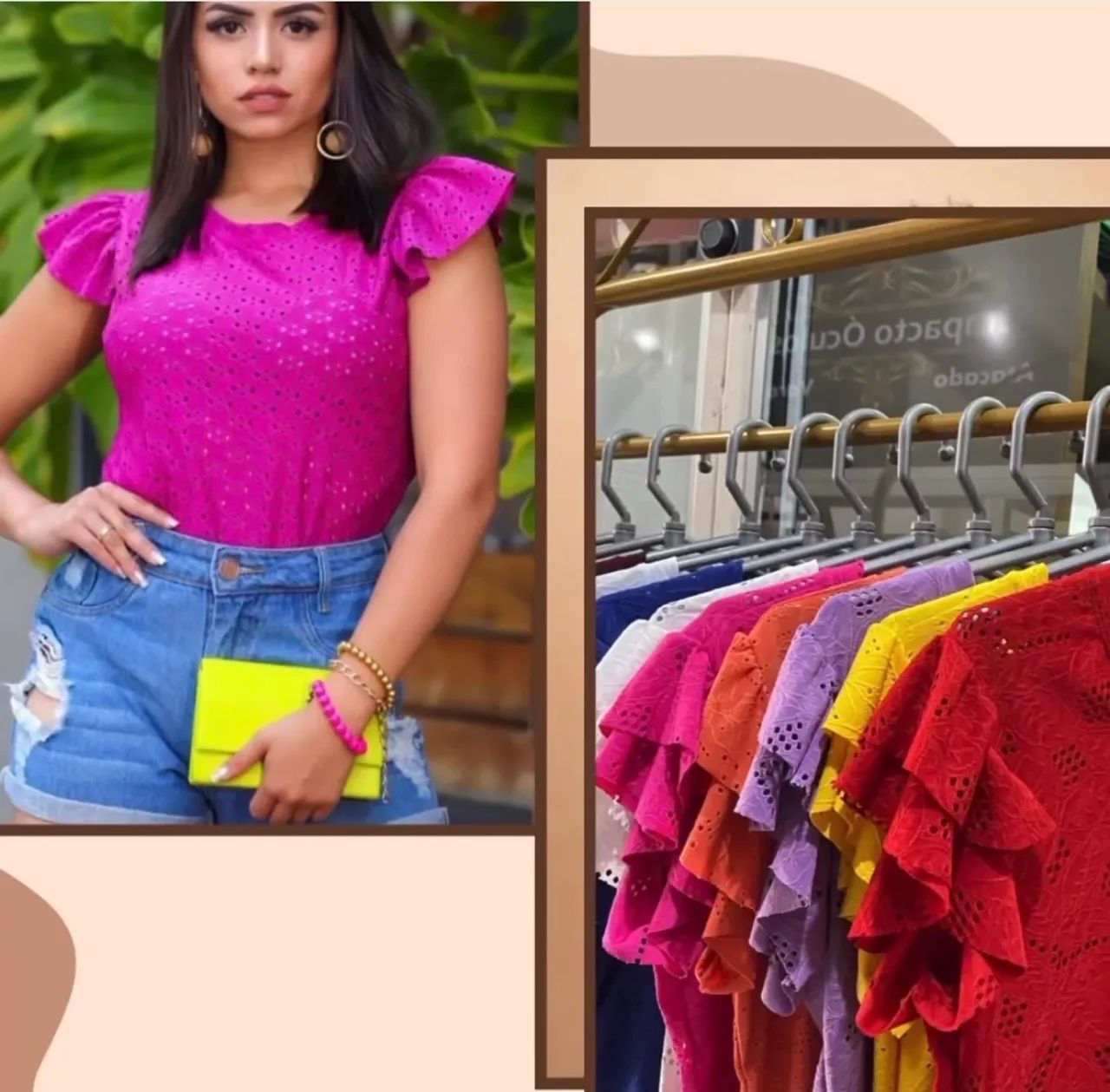 Queimão de blusas no Suede e malha Lese , preço de custo  - Foto 3