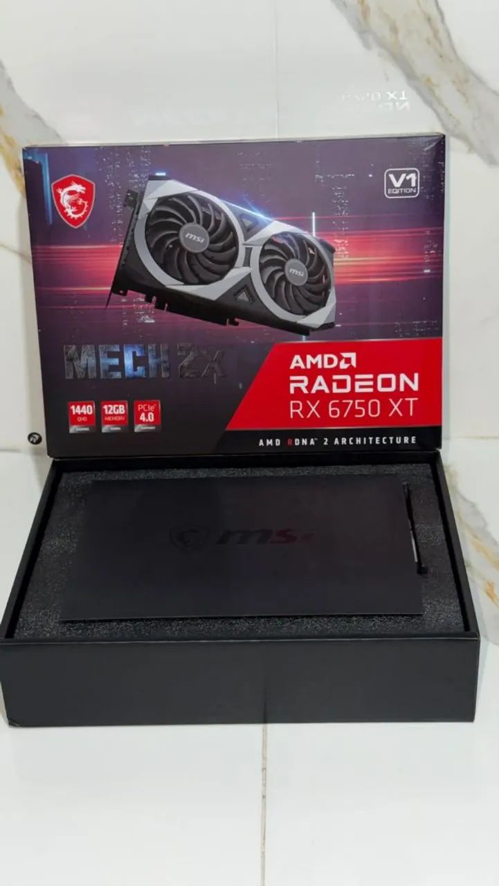 Placa Vídeo RX6750XT 12GB Zerada Na Caixa - Foto 2