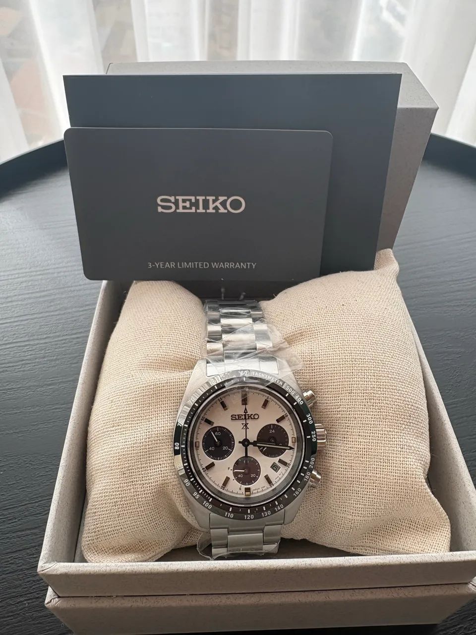 Seiko Prospex Speedtimer SSC961 Panda Solar Full Set - Acessórios