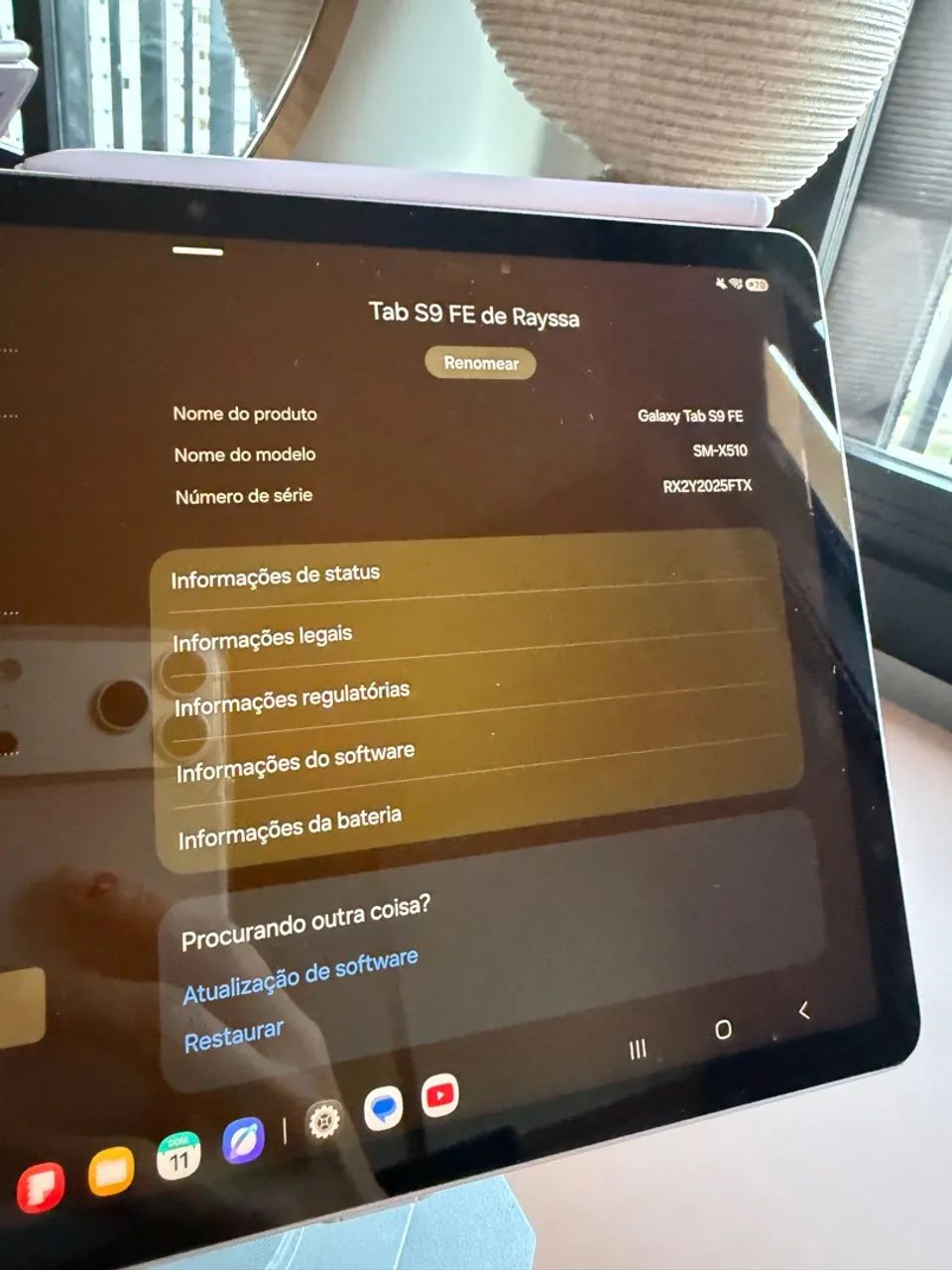 Tablet Samsung S9FE lilás  - Foto 4