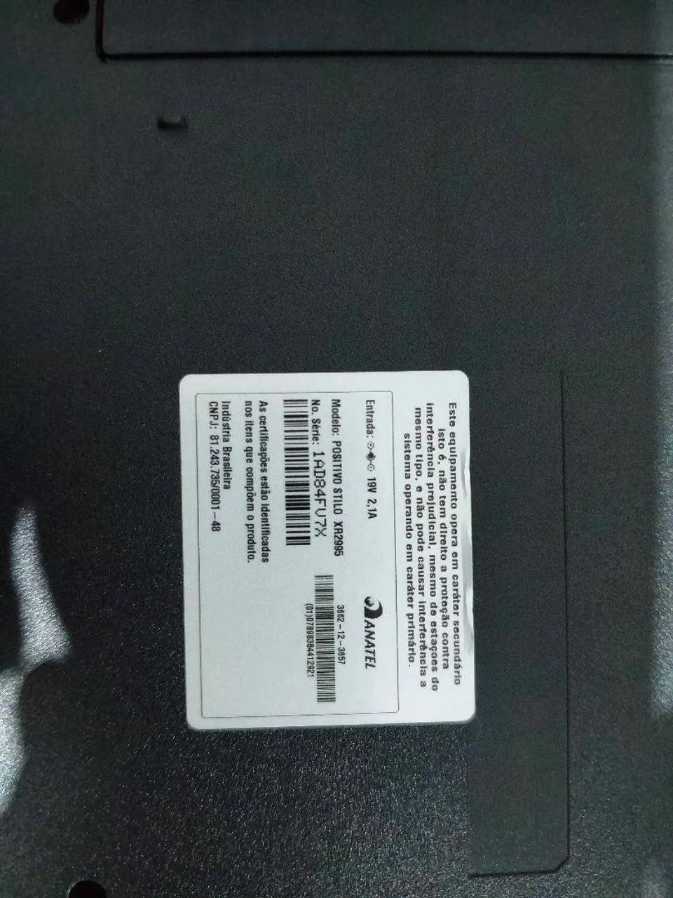 Notebook Positivo Stilo XR2995, com defeito - Foto 3