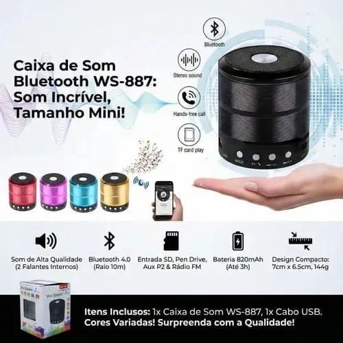 Mini caixa de som novo