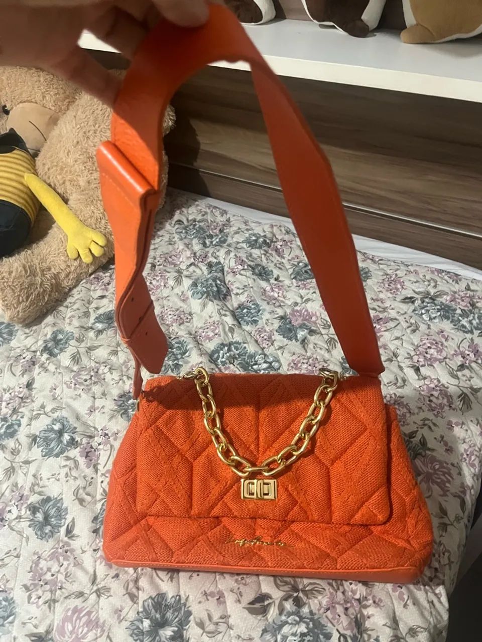 Bolsa Luiza Barcelos laranja original 