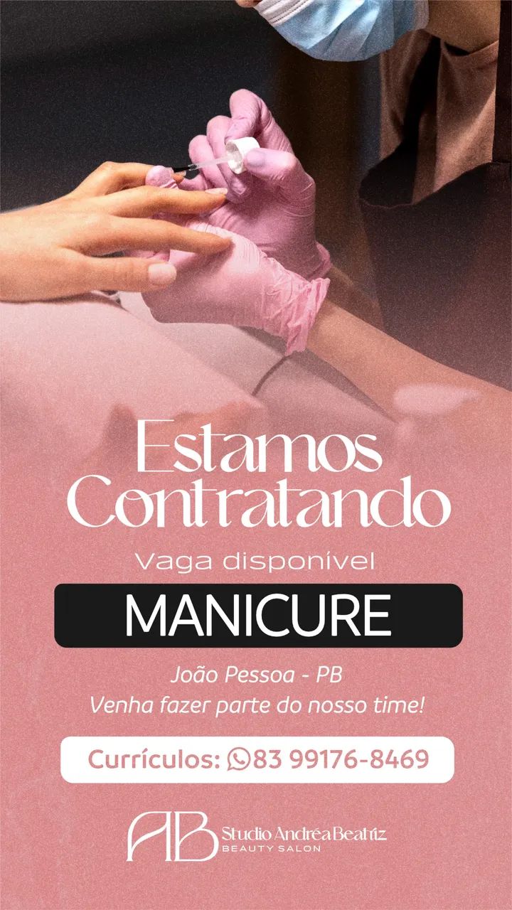 Vaga para manicure 