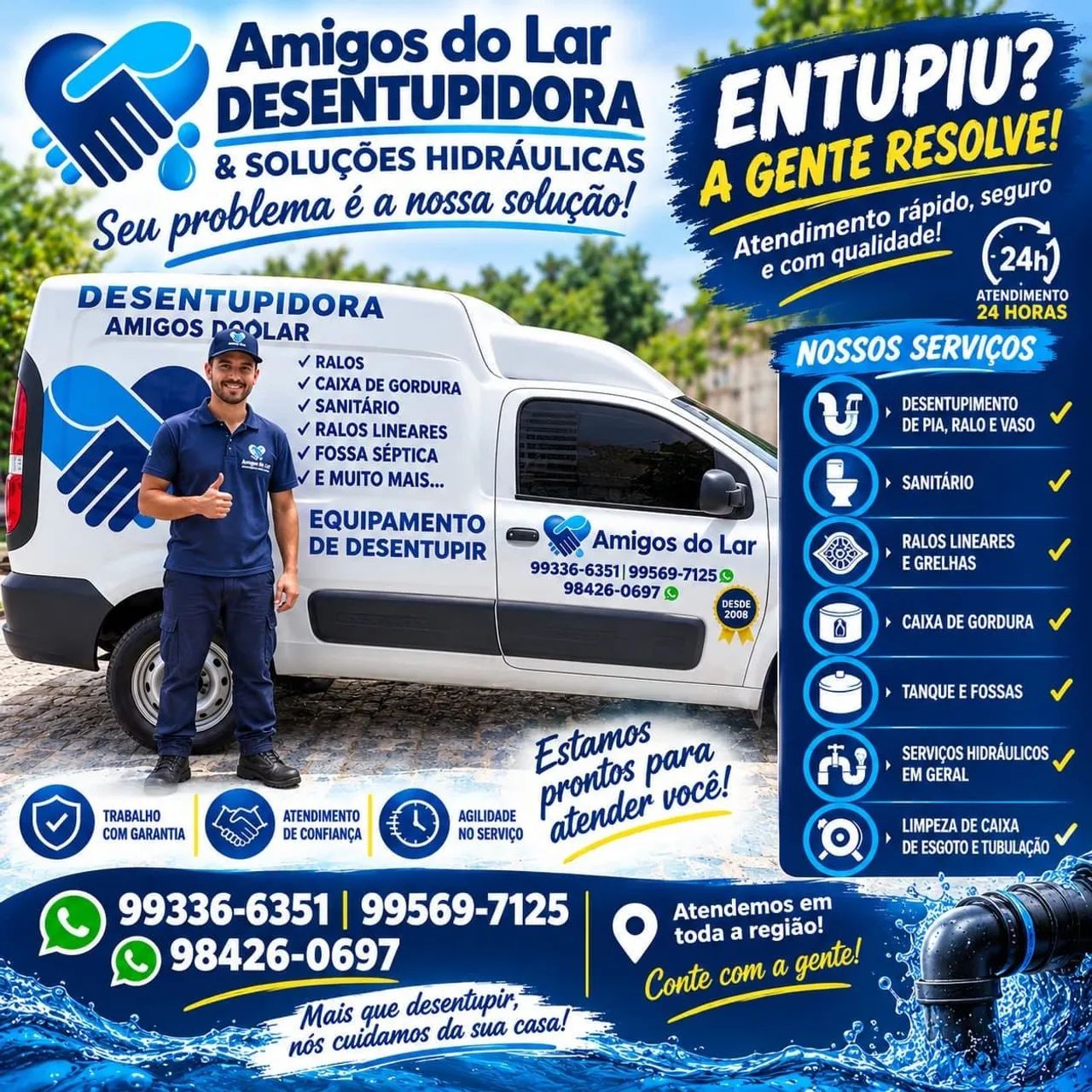 Desentupimento sem quebrar esgoto