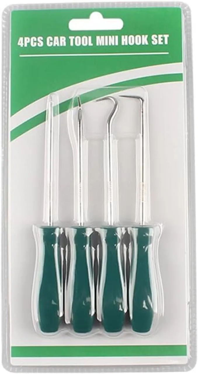 Kit de extrator de vedação de óleo de 4 peças - extrator multiuso + ganchos de vedação  - Foto 2