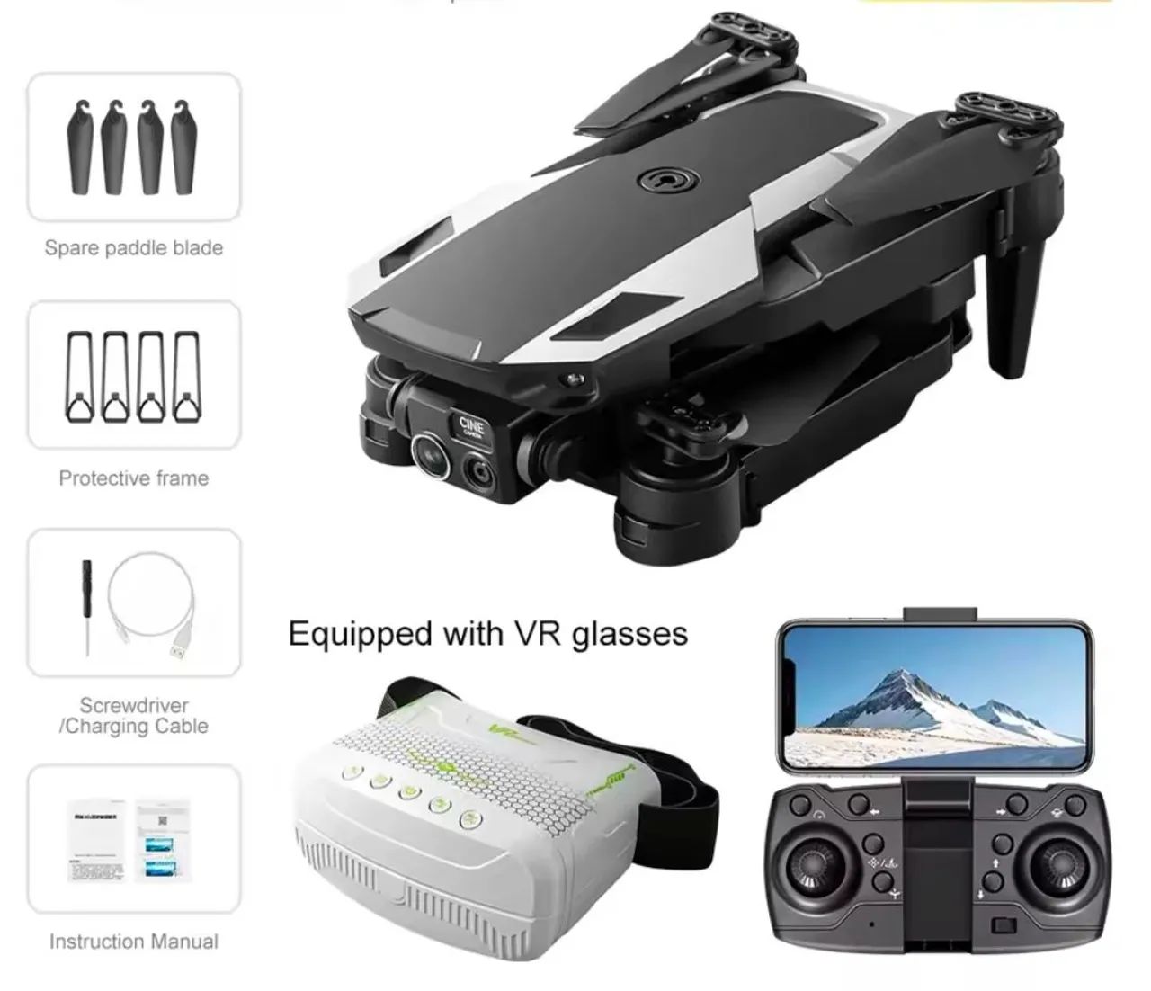DRONE M1 COM CAMERA E ÓCULOS VR - Foto 2