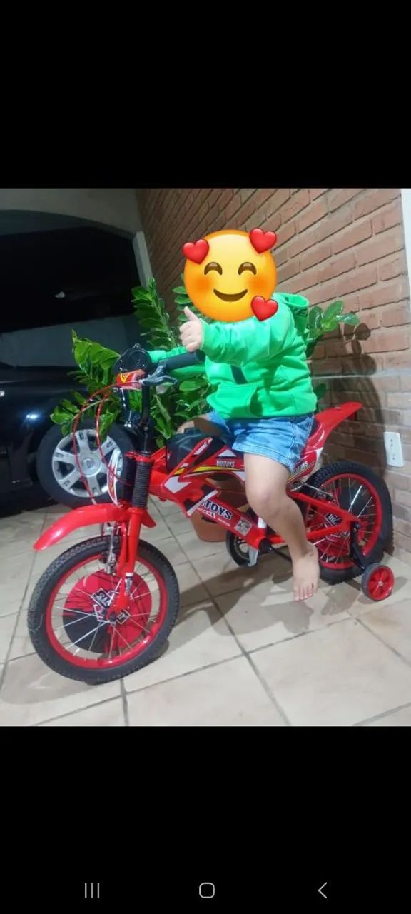 Bicicleta infantil Motocross