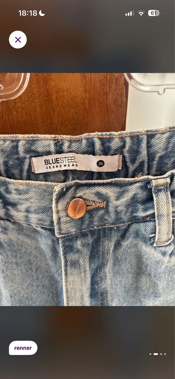 Calça jeans mom destroyed 36 - Foto 3