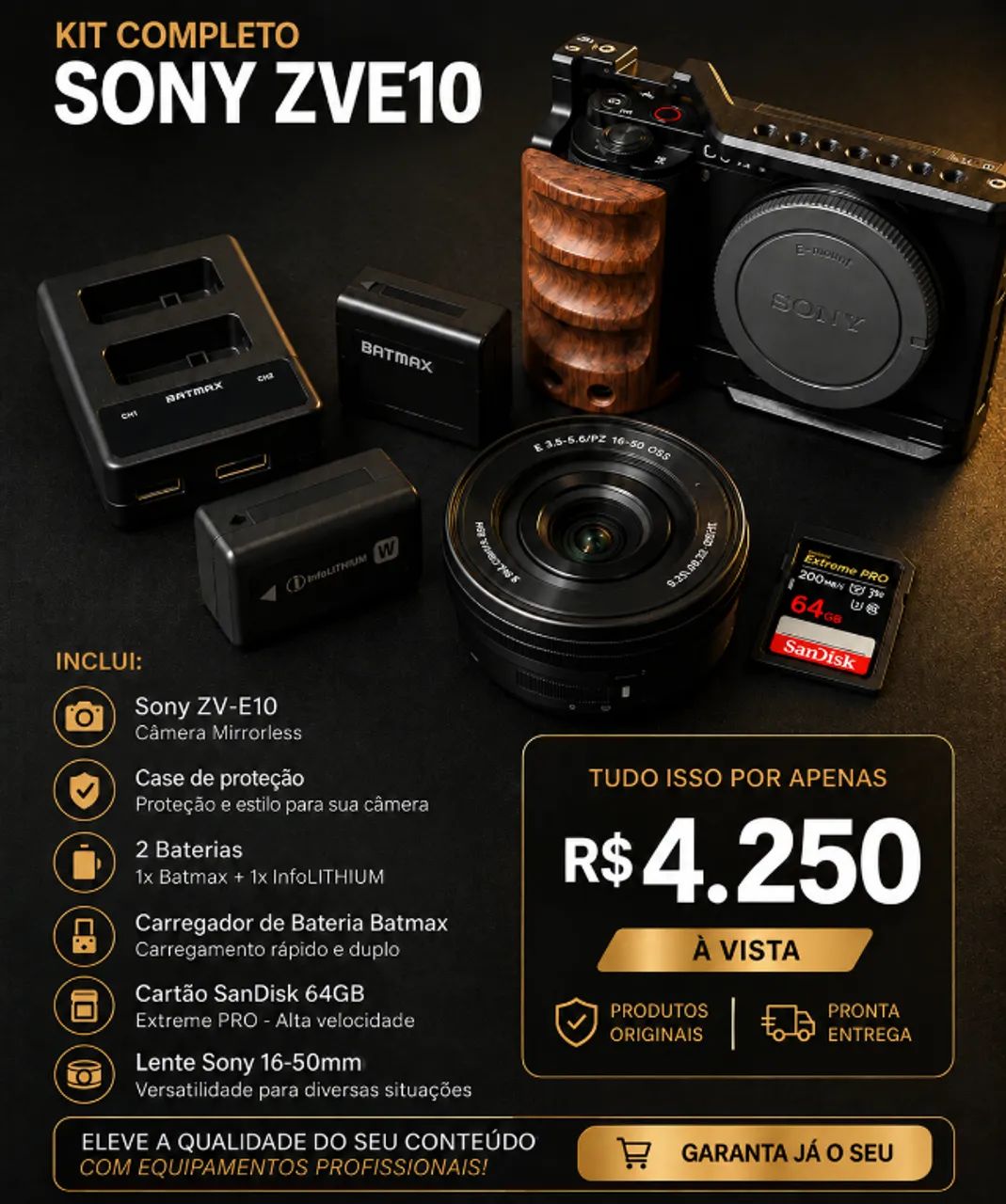  Câmera Sony ZV-E10