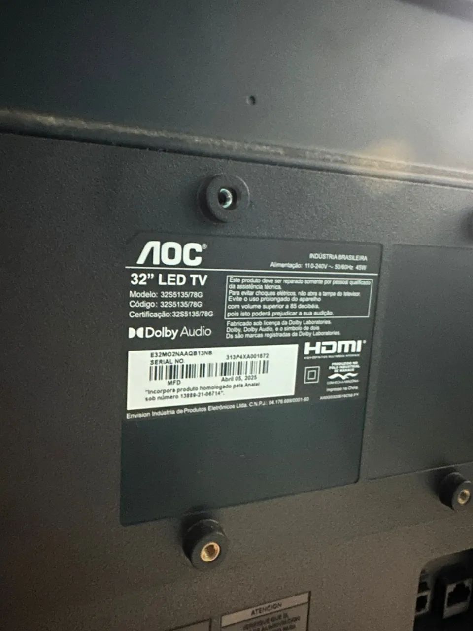 A?® 32" LED TV Dolby Audio - Foto 2