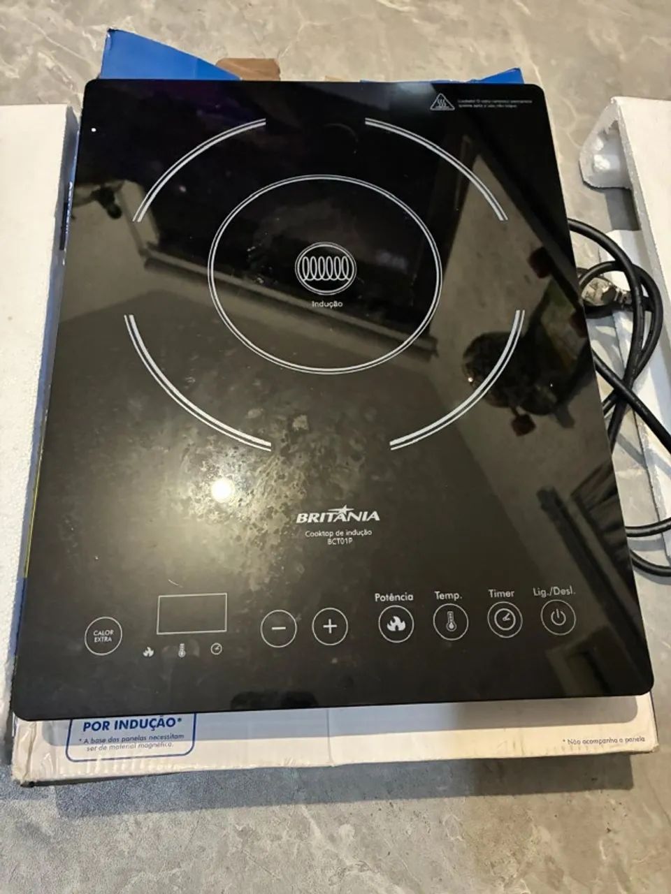 cooktop  deinduçao britania 1 boca
