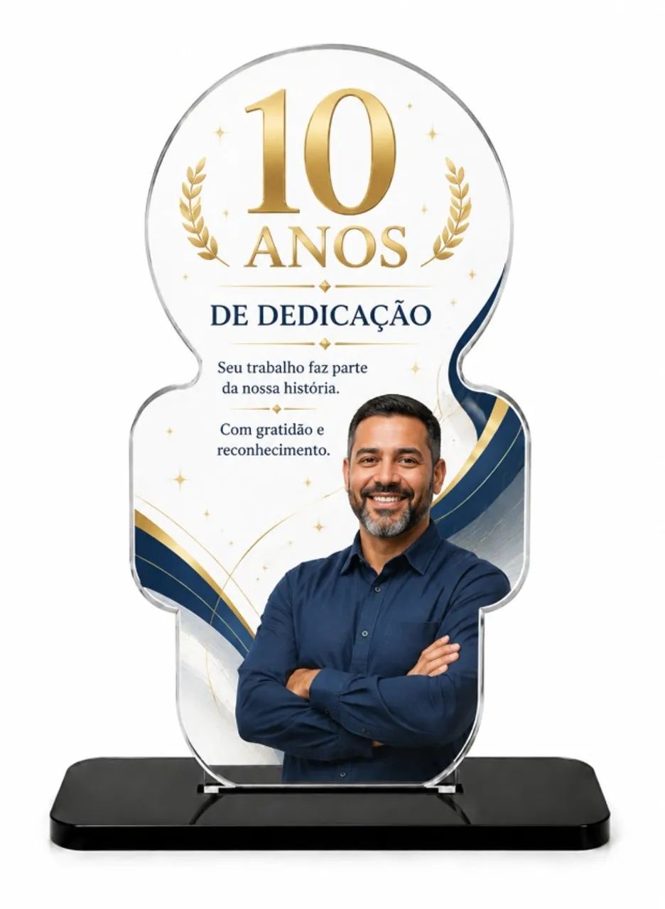 Troféu em Acrílico Cristal para personalização - Foto 4