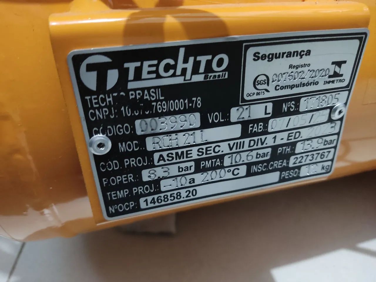Compressor Chiaperini 21l Com conversor para Aerógrafo - Foto 6