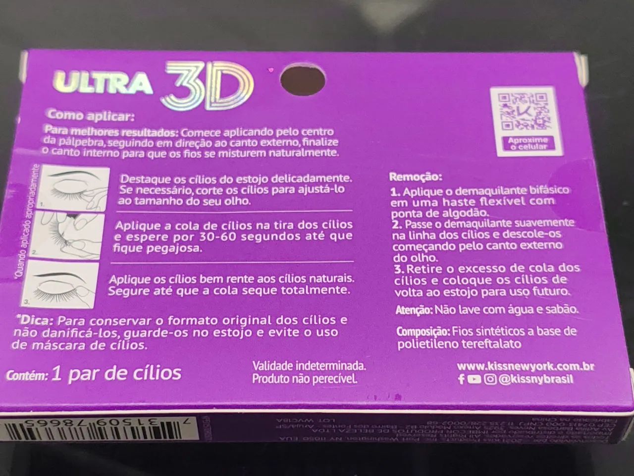 Cílios postiços I.Envy ultra 3D multiangulos KPEI157BR - Foto 2