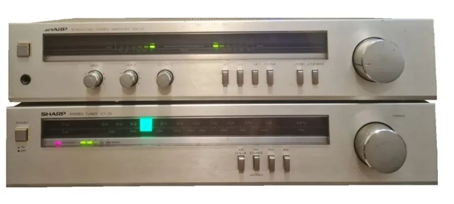 Amplificador e tuner integrado Sharp SM 31
