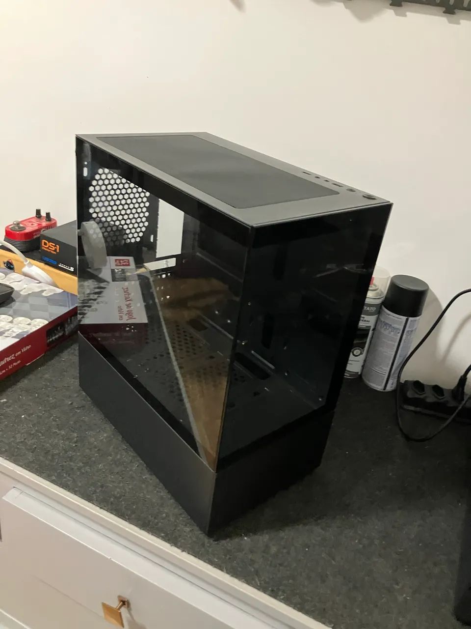 Gabinete gamer aquário 