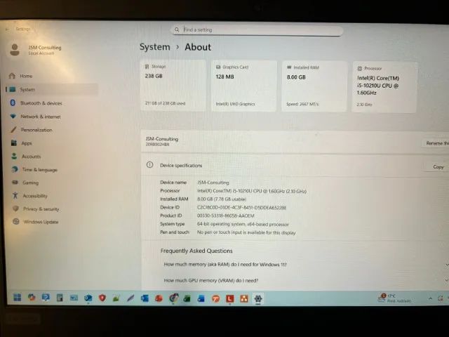 Laptop Lenovo - ThinkPad E 14 Polegadas - Excelente para trabalho e lazer - Foto 3