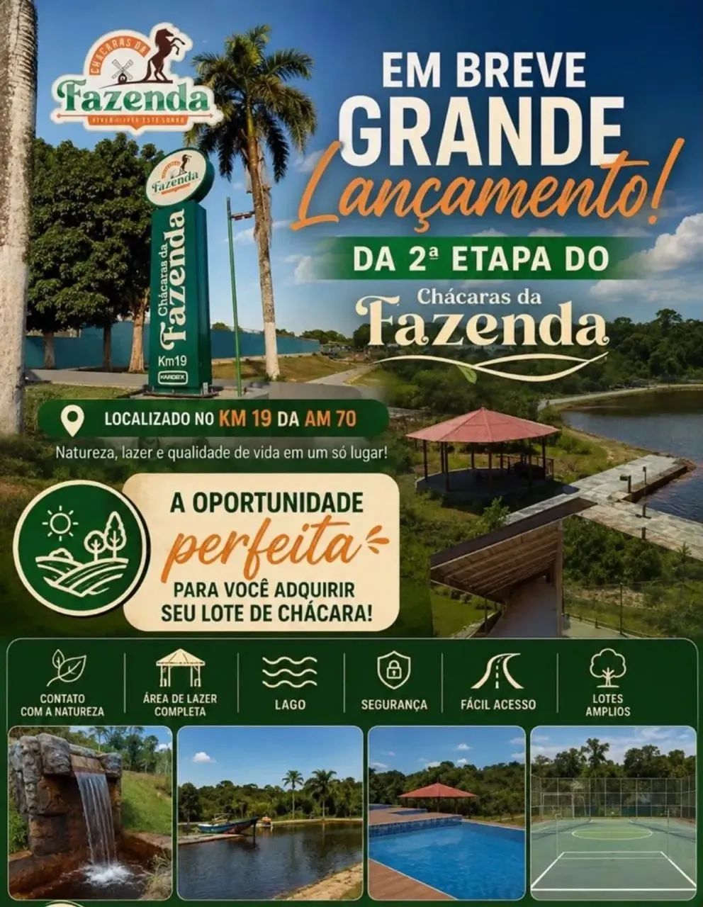 Chácaras da Fazenda 1 Lotes com parcelas de R$499 - Foto 4