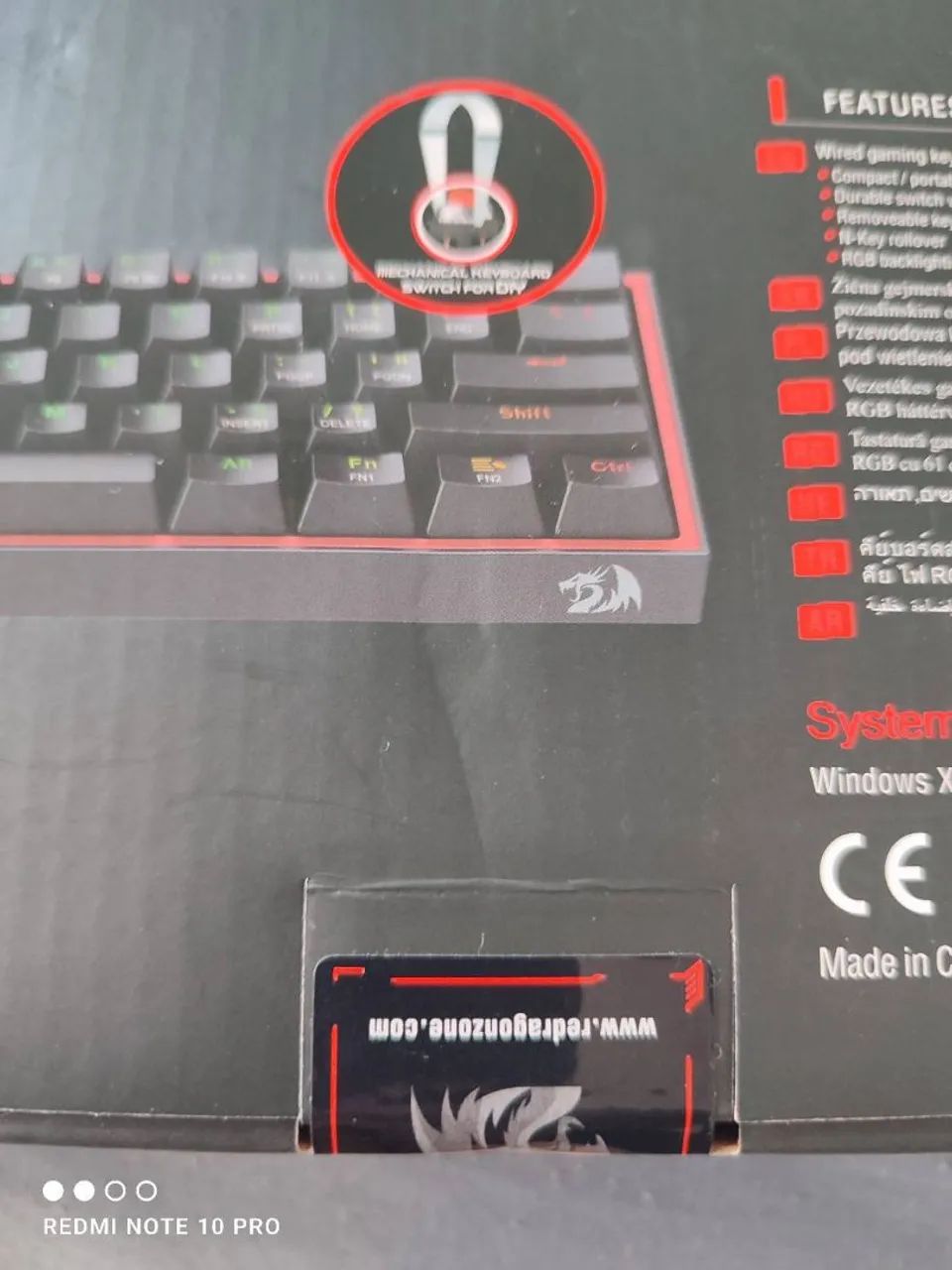 Teclado red dragon lacrado - Foto 3