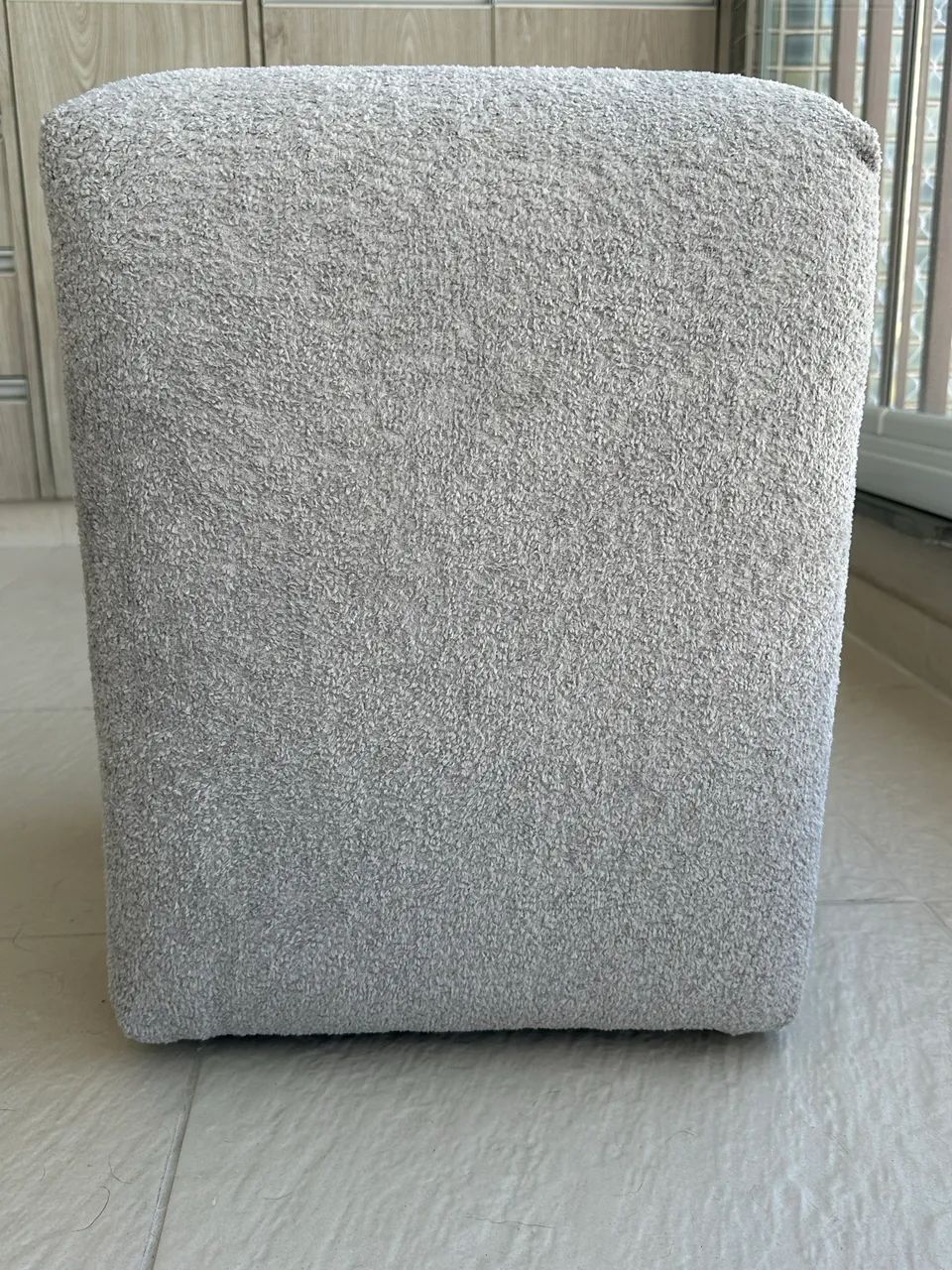 Puff cinza em boucle novo - Foto 5