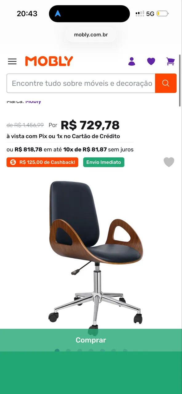 Cadeira escritório  - Foto 4