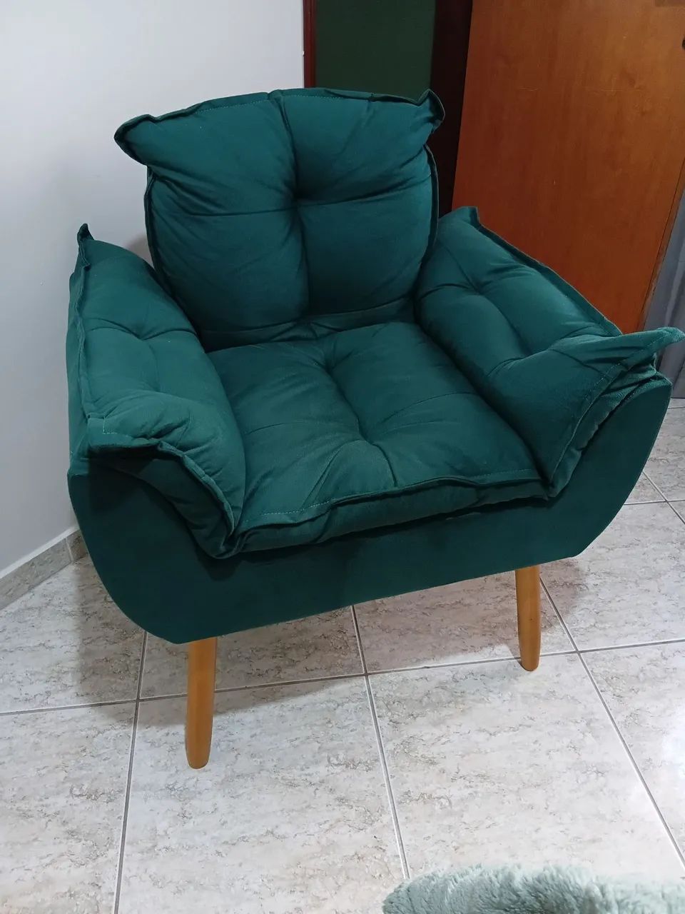POLTRONA DECORATIVA OPALA VERDE NOVA! - Foto 2
