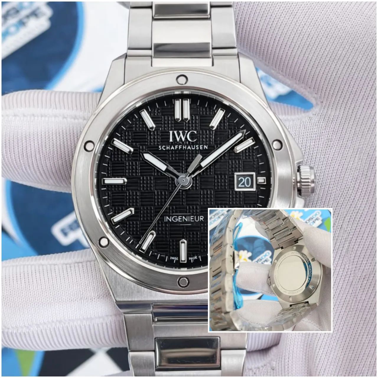 RELÓGIO INGENIEUR AUTOMÁTICO FUNDO PRETO 