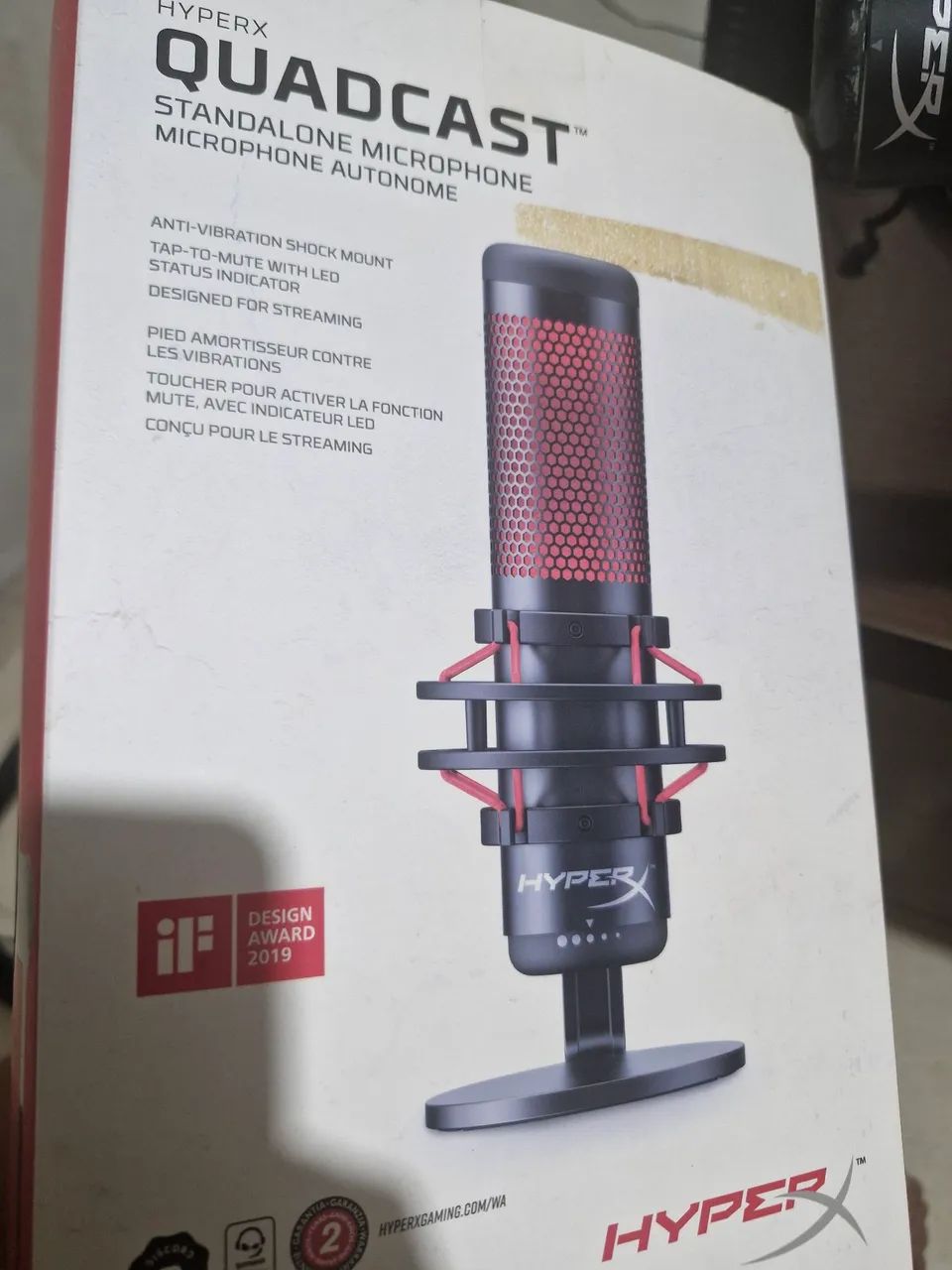 Hyoer X Quad Cast Vermelho com ajuste de Volume/Fone - Foto 2