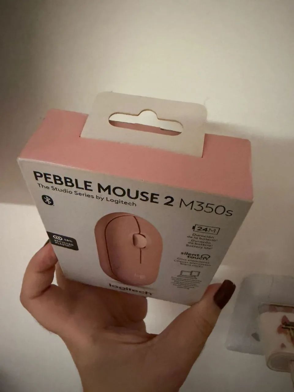 Mouse Logitech peeble 2 m350s rosa - Foto 2