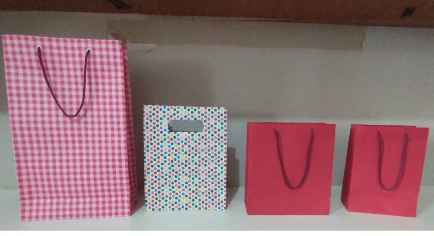 Embalagens de papel para presentes, bijuterias, doces e salgados