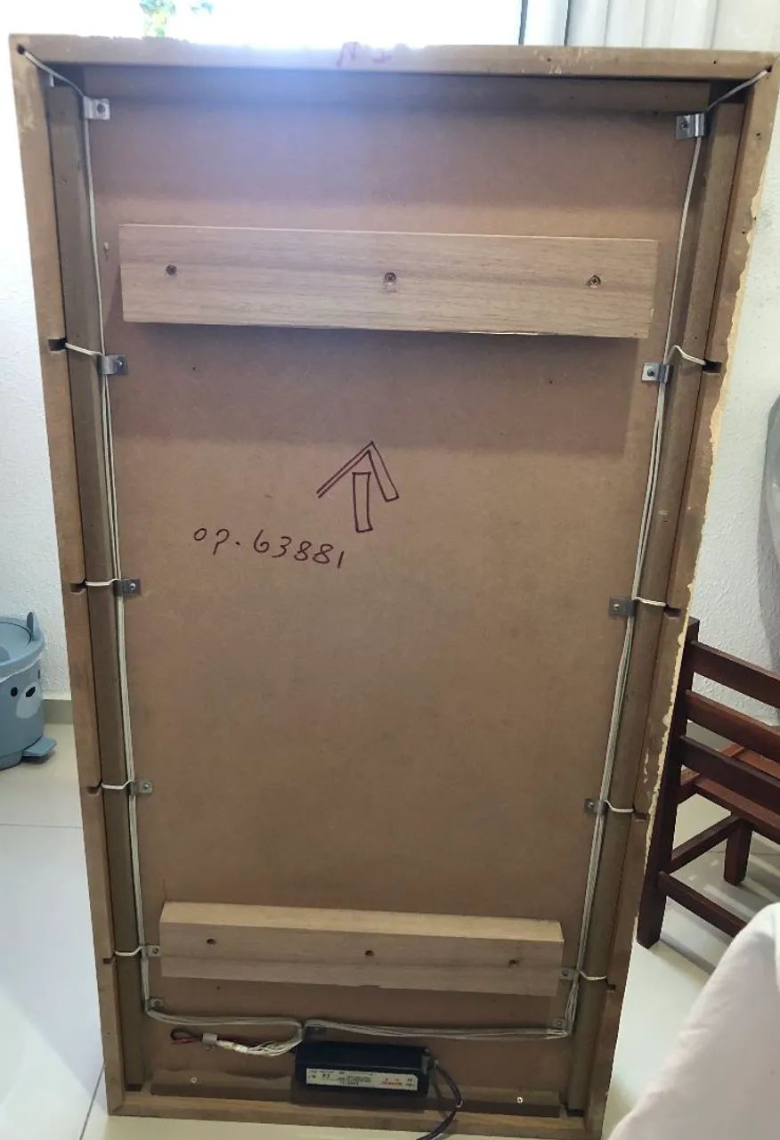 Estante Decorativa Moderna em MDF com LED - Foto 4