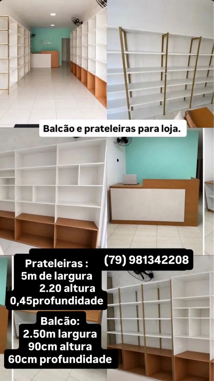 Vendo Prateleiras para loja 